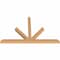 Ekena Millwork Saratoga Timber Gable Bracket, Western Red Cedar, 108"W x 68"H x 5 1/2"D x 5 1/2"F, 15/12 Pitch GBW108X68X0606SAR00SWR - alternate 2